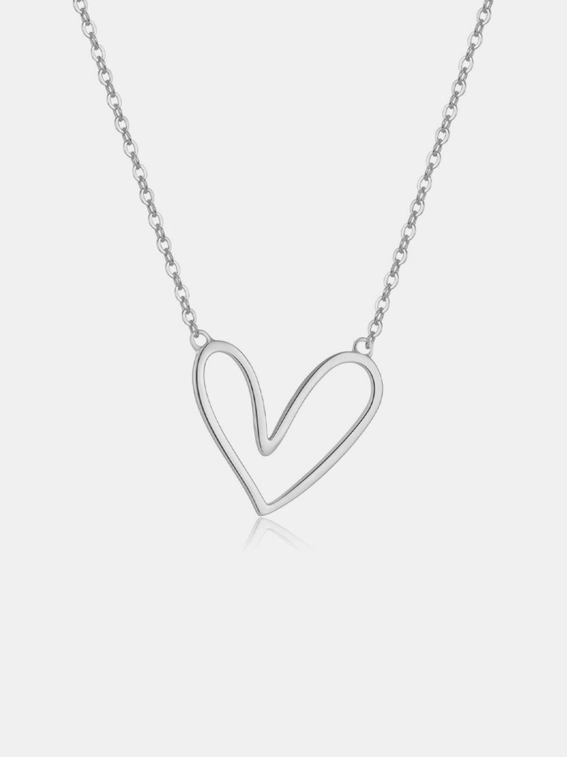 Teagan 925 Sterling Silver Heart Pendant Necklace