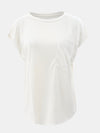 Aliya Round Neck Cap Sleeve T-Shirt