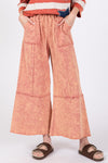 Chaya Mineral Washed Terry Wide Leg Pants