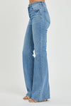 Riley High Rise Raw Cut Hem Bootcut Jeans