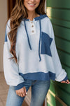 Katherine Drawstring Dropped Shoulder Long Sleeve Hoodie