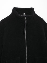 Alexandra Turtleneck Zip Up Long Sleeve Plush Jacket