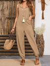 Amelia Wide Strap Jumpsuit with Pockets