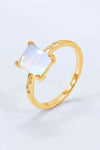 Makayla Square Moonstone Ring