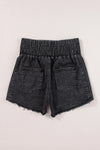 Tinsley High Waist Raw Hem Denim Shorts