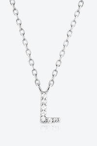 Angelina L To P Zircon 925 Sterling Silver Necklace