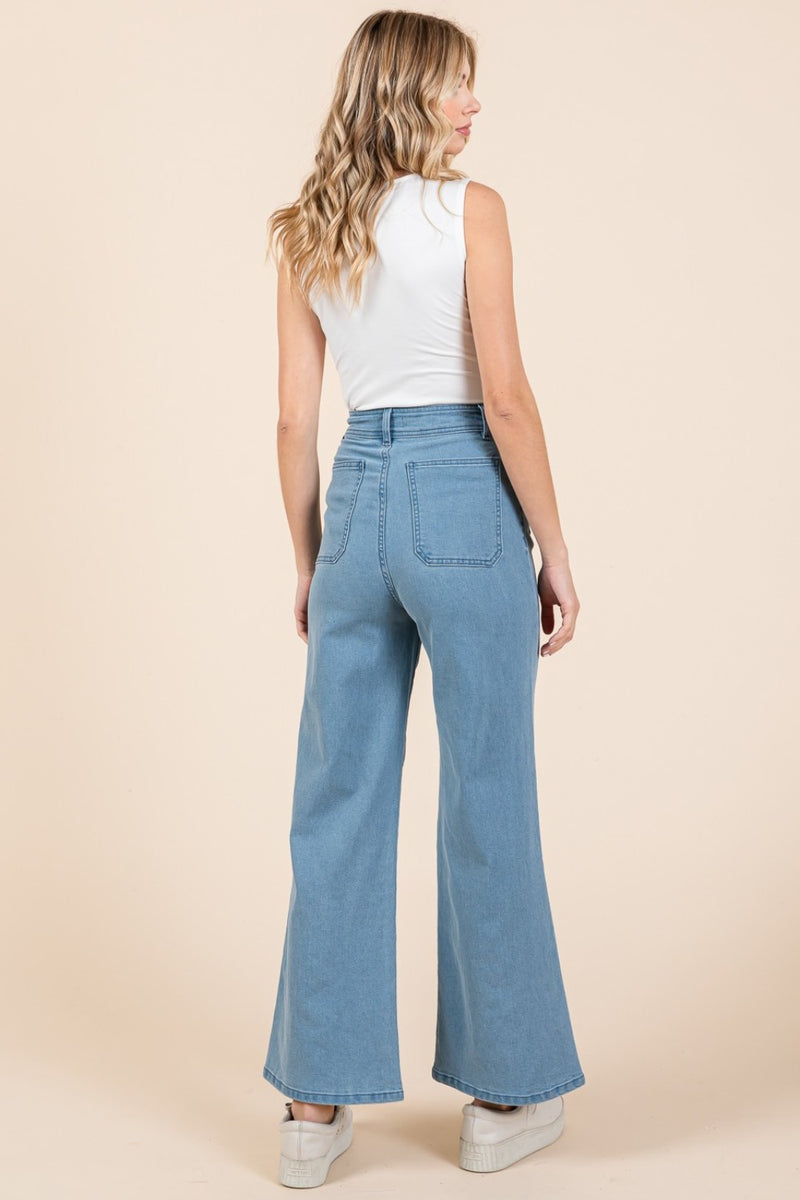 Aviana High Waist Wide Leg Jeans