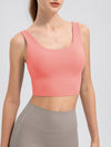 Ezra Scoop Neck Wide Strap Active Tank