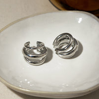 Novalee Stainless Steel Layered Cuff Earrings