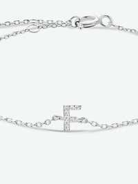 Rylie A To F Zircon 925 Sterling Silver Bracelet