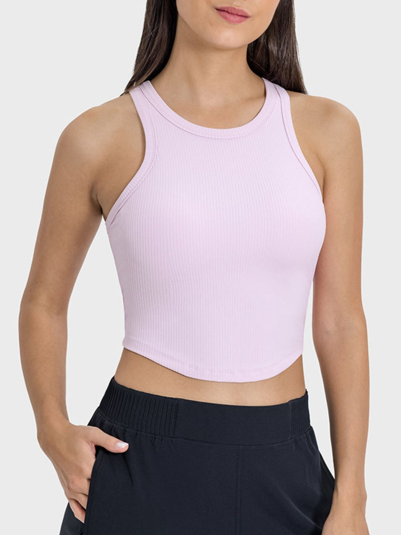 Emiliana Round Neck Racerback Active Tank