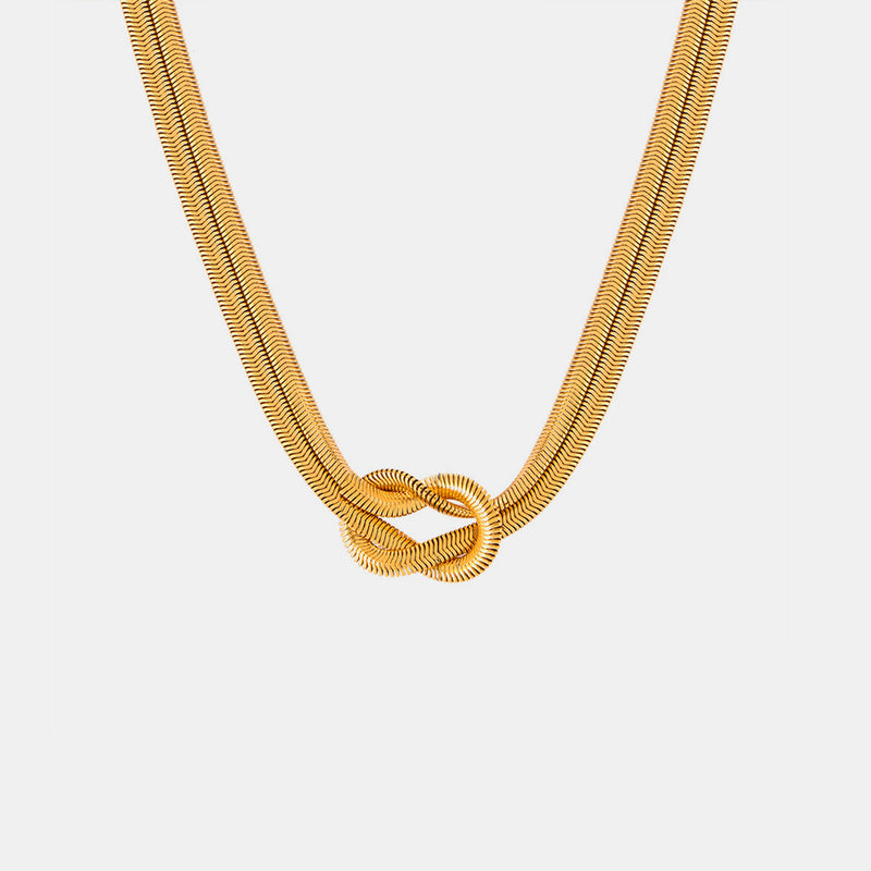 Noah Titanium Steel Knot Necklace