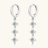 Regina Moissanite 925 Sterling Silver Geometric Shape Earrings