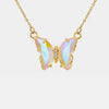 Priscilla Gold-Plated Butterfly Pendant Necklace