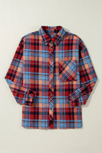 Alana Plaid Collared Neck Long Sleeve Shirt