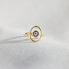 Cleo 925 Sterling Silver Evil Eye Ring