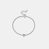 Gabriela Heart Inlaid Zircon Spring Ring Closure Bracelet