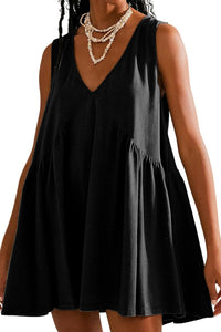 Oakleigh Plunge Wide Strap Mini Tank Dress