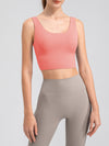 Ezra Scoop Neck Wide Strap Active Tank