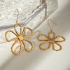 Ezra 18K Gold-Plated Flower Earrings