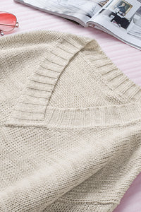 Blake V-Neck Dropped Shoulder Sweater
