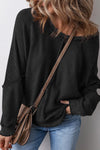 Adriana Exposed Seam Long Sleeve Sweatshirt