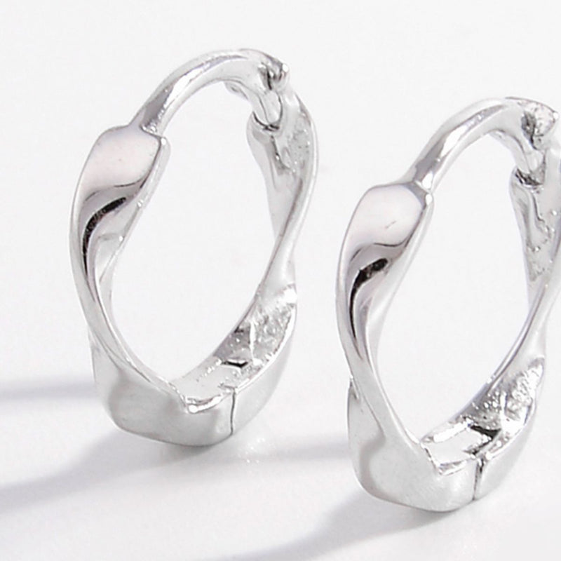 Adelyn 925 Sterling Silver Hoop Earrings