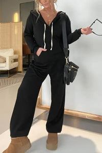 Samantha Drawstring Long Sleeve Jumpsuit