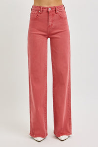 Iliana High Rise Tummy Control Wide Leg Jeans