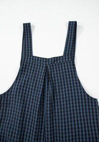 Avalynn Plaid Wide Strap Wide Leg Overalls