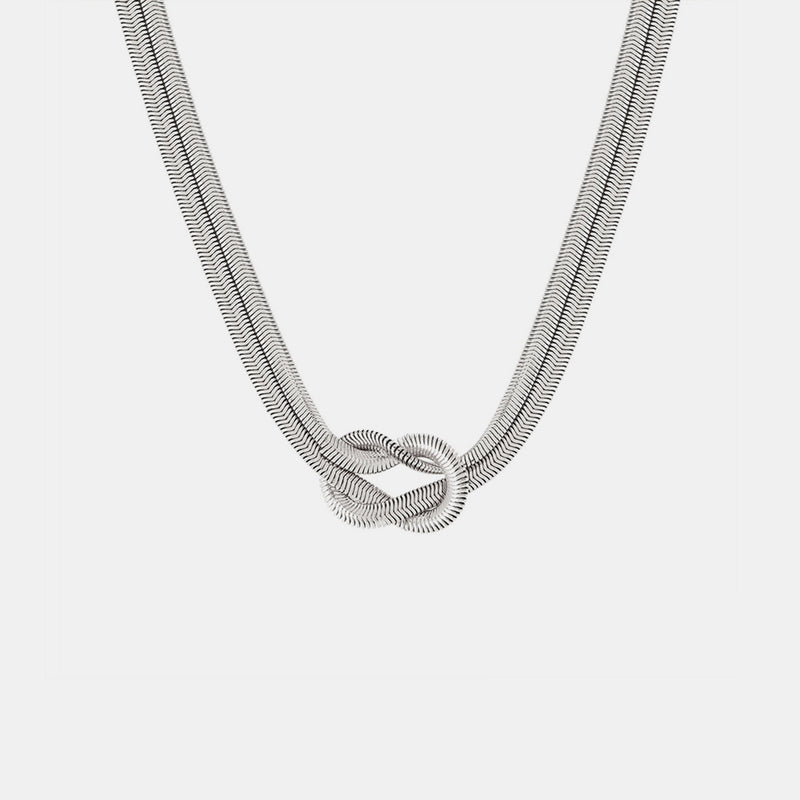 Noah Titanium Steel Knot Necklace