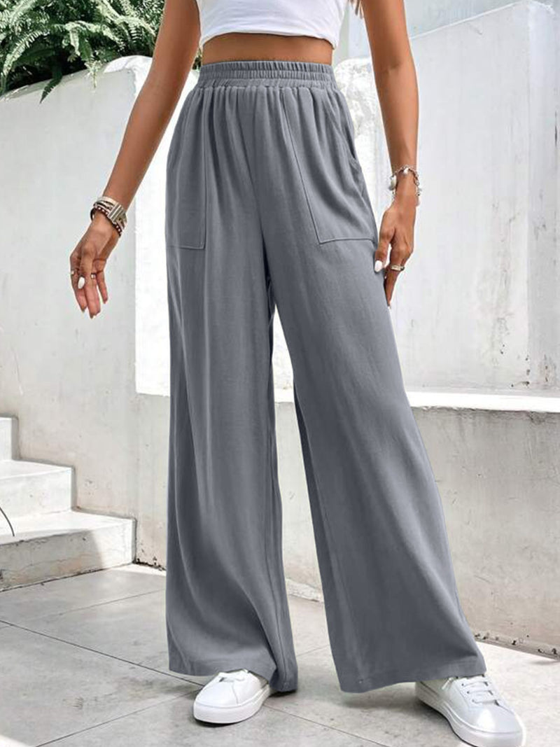 Liv High Waist Wide Leg Pants with Pockets