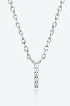 Angelina G To K Zircon 925 Sterling Silver Necklace