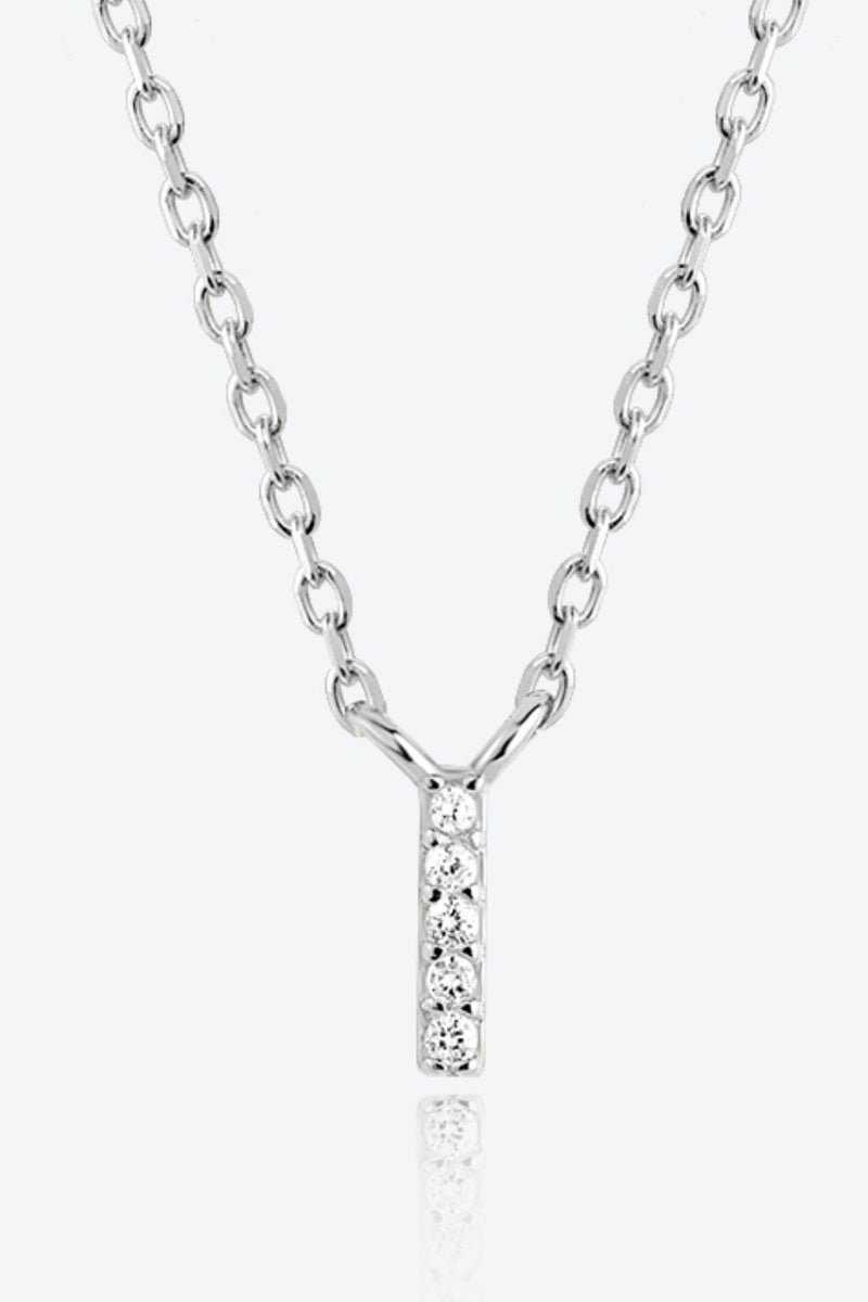 Angelina G To K Zircon 925 Sterling Silver Necklace