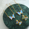 Priscilla Gold-Plated Butterfly Pendant Necklace