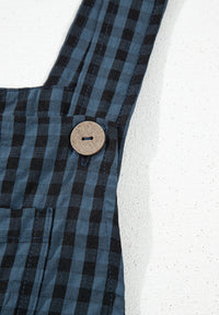 Avalynn Plaid Wide Strap Wide Leg Overalls