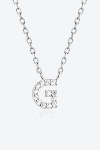 Angelina G To K Zircon 925 Sterling Silver Necklace