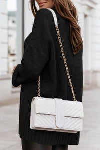 Blake V-Neck Dropped Shoulder Sweater