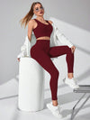 Charlotte Scoop Neck Wide Strap Top and Pants Active Set