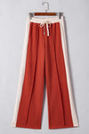 Magdalena Drawstring Contrast Wide Leg Pants