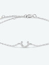 Rylie A To F Zircon 925 Sterling Silver Bracelet