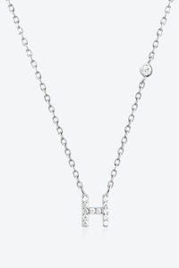 Angelina G To K Zircon 925 Sterling Silver Necklace