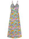 Hunter Twisted Printed V-Neck Cami Dress