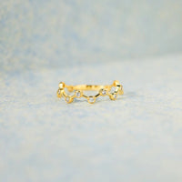 Kyra 18K Gold-Plated 925 Sterling Silver Zircon Ring