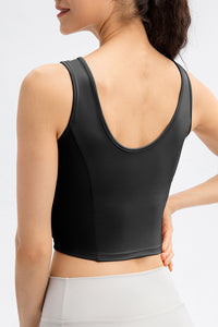 Lilly Round Neck Wide Strap Active Tank