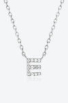 Angelina A To F Zircon 925 Sterling Silver Necklace