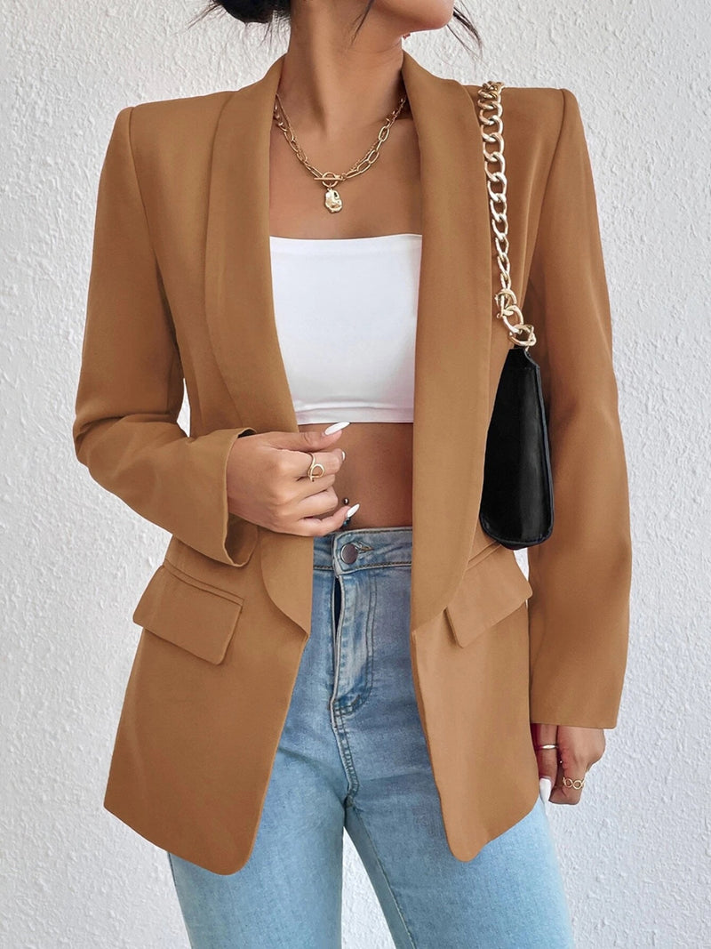 Jennifer Shawl Collar Long Sleeve Blazer