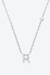 Angelina Q To U Zircon 925 Sterling Silver Necklace