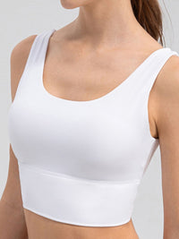 Ezra Scoop Neck Wide Strap Active Tank