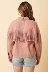 Belen Fringe Detail Cotton Twill Jacket